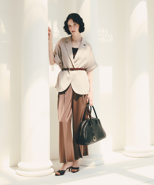 La TOTALITE(ラトータリテ)の「LE VERNIS/ルベルニ チャーム付きボストンバッグ(ボストンバッグ・レディース・ブラック/ブラウン・FREE)」の20枚目の写真