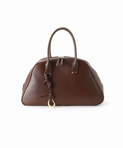 La TOTALITE(ラトータリテ)の「LE VERNIS/ルベルニ チャーム付きボストンバッグ(ボストンバッグ・レディース・ブラック/ブラウン・FREE)」の18枚目の写真