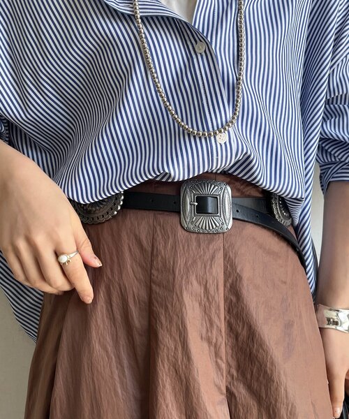 DouDou(ドゥドゥ)の「コンチョベルト(ベルト・レディース・ブラック/ブラウン・FREE)」の3枚目の写真