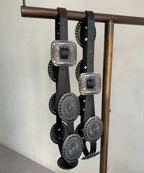 DouDou(ドゥドゥ)の「コンチョベルト(ベルト・レディース・ブラック/ブラウン・FREE)」の7枚目の写真