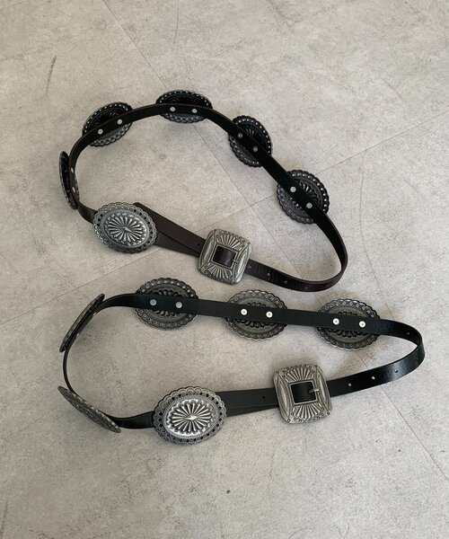 DouDou(ドゥドゥ)の「コンチョベルト(ベルト・レディース・ブラック/ブラウン・FREE)」の8枚目の写真