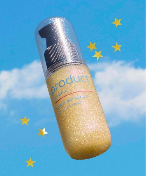 product(ザ・プロダクト)の「ザ・プロダクト / プリズムミラーオイル 48mL(ヘアオイル/ヘアミルク・レディース・ピカオーラゴールド/キラルナシルバー・FREE)」の1枚目の写真