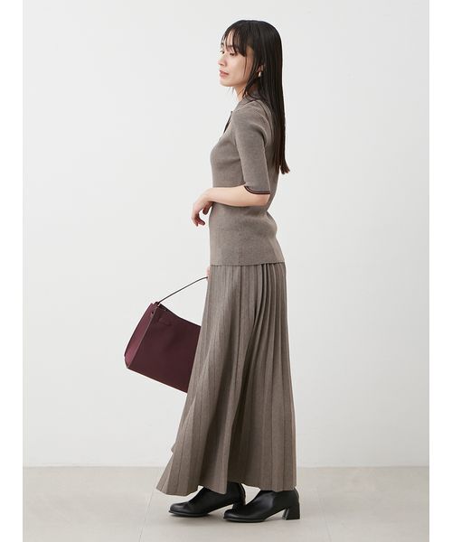 Malbon ニットトップス＆プリーツスカート 美品☘️即購入可⭐美品 セットアップ対応】ニットプリーツスカート（スカート）｜Mila Owen