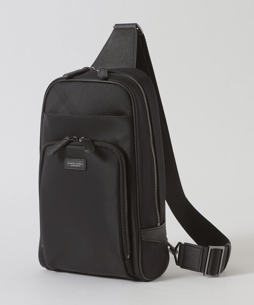 BLACK LABEL CRESTBRIDGE(ブラックレーベル・クレストブリッジ)の「ナイロンコンビカルゼシャドークレストブリッジチェックビジネスボディバッグ(ボディバッグ/ウエストポーチ・メンズ・ネイビー/ブラック・FREE)」の2枚目の写真