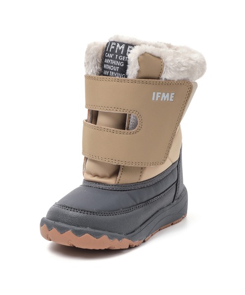 IFME（イフミー）の「KIDS｜ワイドワンベルトファーブーツ[撥水・防滑]（ブーツ・キッズ・ピンク/グリーン/ネイビー/ベージュ・19.0cm/18.0cm/17.0cm/16.0cm/15.0cm）」の6枚目の写真
