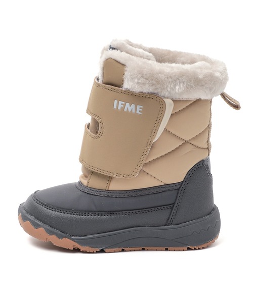 IFME（イフミー）の「KIDS｜ワイドワンベルトファーブーツ[撥水・防滑]（ブーツ・キッズ・ピンク/グリーン/ネイビー/ベージュ・19.0cm/18.0cm/17.0cm/16.0cm/15.0cm）」の7枚目の写真