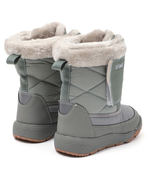 IFME（イフミー）の「KIDS｜ワイドワンベルトファーブーツ[撥水・防滑]（ブーツ・キッズ・ピンク/グリーン/ネイビー/ベージュ・19.0cm/18.0cm/17.0cm/16.0cm/15.0cm）」の13枚目の写真