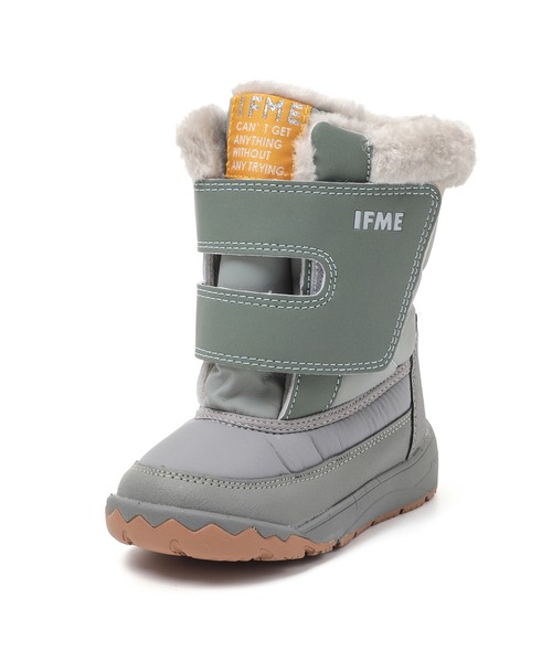 IFME（イフミー）の「KIDS｜ワイドワンベルトファーブーツ[撥水・防滑]（ブーツ・キッズ・ピンク/グリーン/ネイビー/ベージュ・19.0cm/18.0cm/17.0cm/16.0cm/15.0cm）」の14枚目の写真
