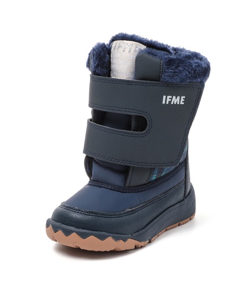 IFME（イフミー）の「KIDS｜ワイドワンベルトファーブーツ[撥水・防滑]（ブーツ・キッズ・ピンク/グリーン/ネイビー/ベージュ・19.0cm/18.0cm/17.0cm/16.0cm/15.0cm）」の22枚目の写真