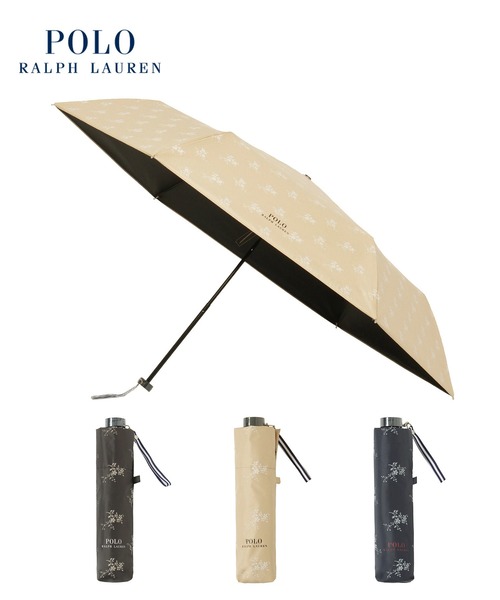 遮光100% 晴雨兼用 折りたたみ日傘 ”POLO 花柄”（折りたたみ傘）｜POLO