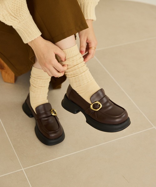 nuance buckle loafer/ニュアンスバックルローファー