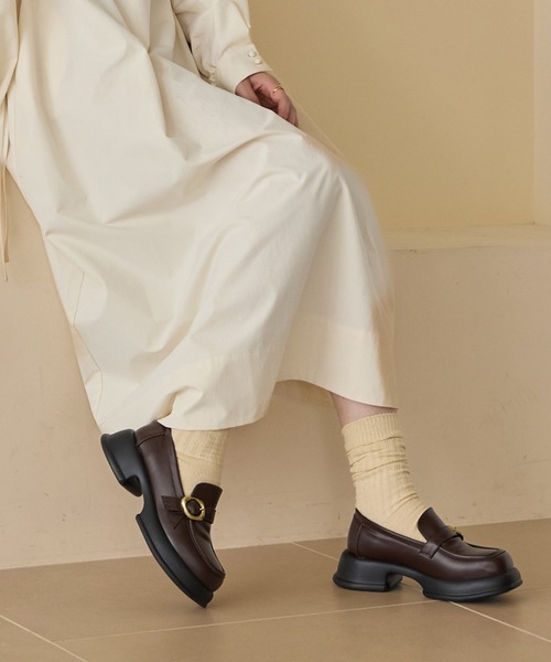 nuance buckle loafer/ニュアンスバックルローファー