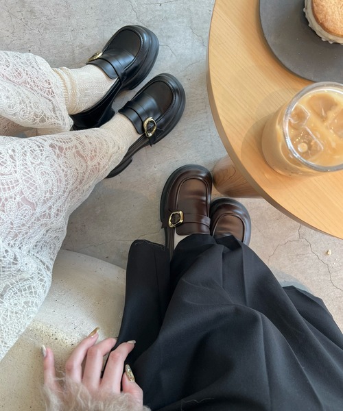 nuance buckle loafer/ニュアンスバックルローファー　Mサイズ nuance buckle loafer/ニュアンスバックルローファー