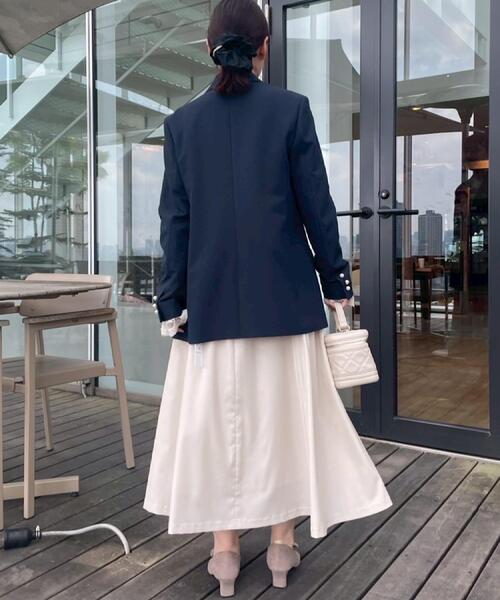 couture brooch（クチュールブローチ）の「【高見え・きれいめ・通勤】レースカフス パール調釦テーラードジャケット（テーラードジャケット・レディース・ネイビー/ブラウン系その他3/ブラウン系9・40/38/42/36）」の22枚目の写真