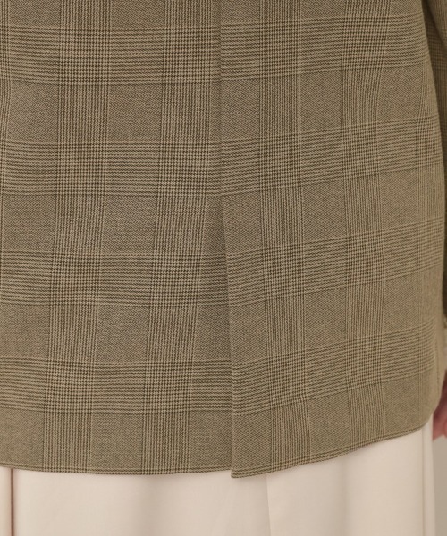 couture brooch（クチュールブローチ）の「【高見え・きれいめ・通勤】レースカフス パール調釦テーラードジャケット（テーラードジャケット・レディース・ネイビー/ブラウン系その他3/ブラウン系9・40/38/42/36）」の5枚目の写真