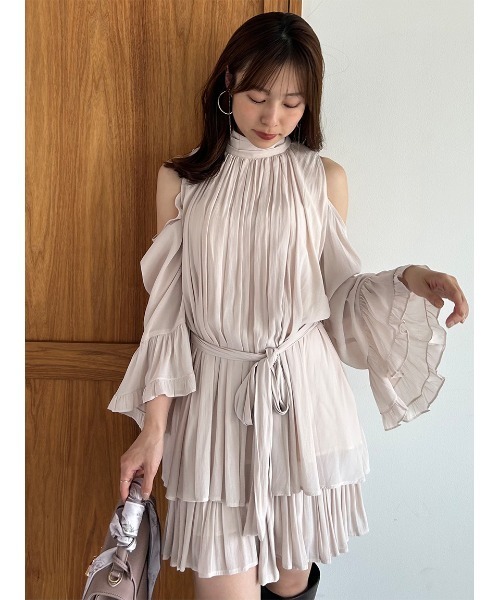 スナイデル　コールドショルダーワンピース セール】コールドショルダーワンピース（ワンピース）｜SNIDEL