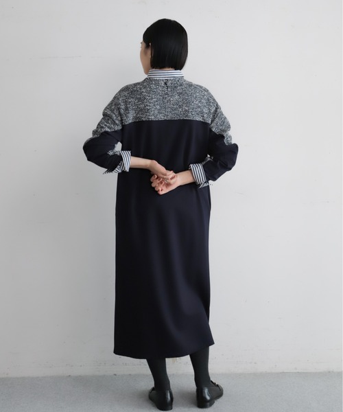 ツイードカット コンビワンピース | NOMBRE IMPAIR