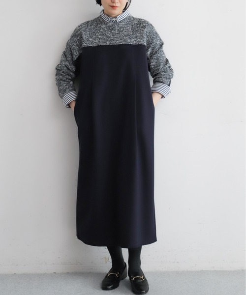 ツイードカット コンビワンピース | NOMBRE IMPAIR