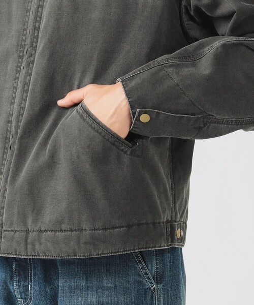 BEAMS HEART(ビームスハート)の「【完売間近】GMS ダック ショート ブルゾン/GMS Duck Canvas Short Jacket(ショート丈・リラックスフィット・コットンダック)(ブルゾン・メンズ・ブラック/ブラウン・LARGE/MEDIUM/SMALL)」の7枚目の写真