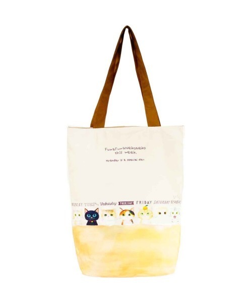 BACKYARD FAMILY(バックヤードファミリー)の「ふわふわねこねこトートバッグ(トートバッグ・レディース・ブラック×グレー/ホワイト系その他/ホワイト/ホワイト×ブラック/ブラック・FREE)」の4枚目の写真