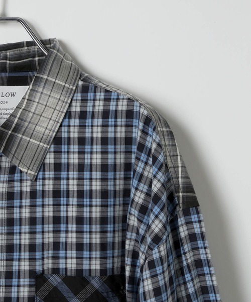 BAYFLOW(ベイフロー)の「リメイクライクシャツ(シャツ/ブラウス・メンズ・ブルー/ベージュ・FREE)」の16枚目の写真