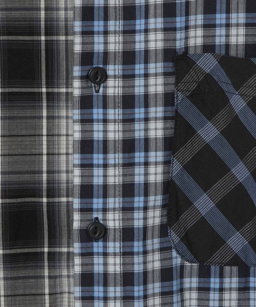 BAYFLOW(ベイフロー)の「リメイクライクシャツ(シャツ/ブラウス・メンズ・ブルー/ベージュ・FREE)」の12枚目の写真