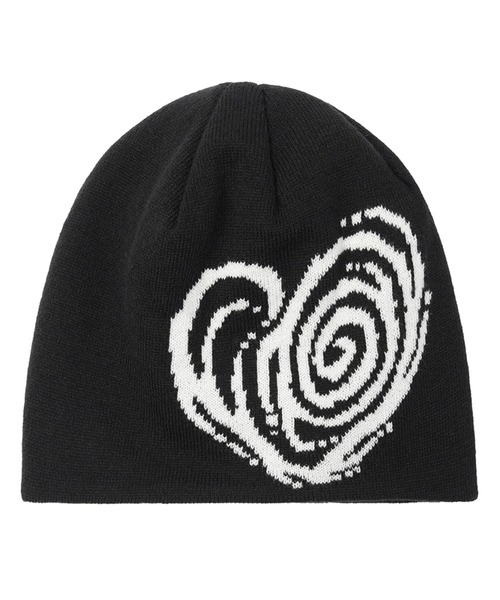 OY(オーワイ)の「『OY/オーワイ』SWIRL HEART BEANIE/スワール ハート ビーニー(ニットキャップ/ビーニー・レディース・ブラック/ベージュ・FREE)」の10枚目の写真