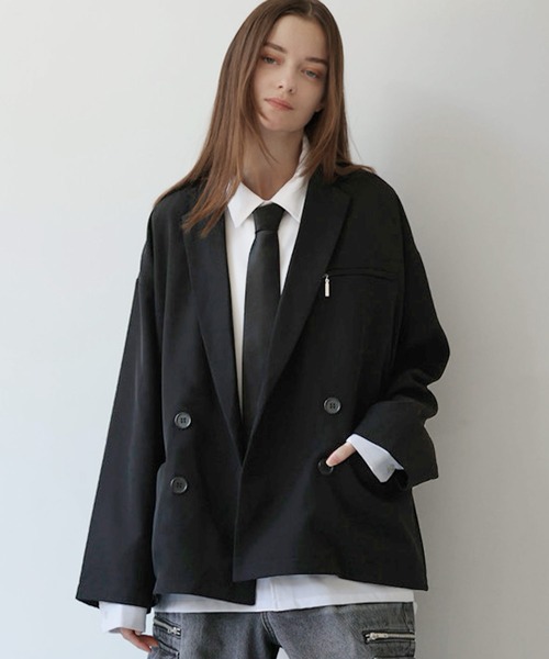 セットアップ可】ダブルテーラードジャケット（テーラードジャケット