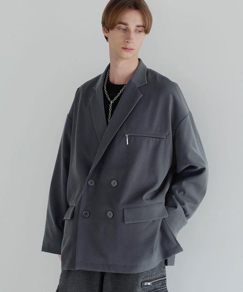 セットアップ可】ダブルテーラードジャケット（テーラードジャケット