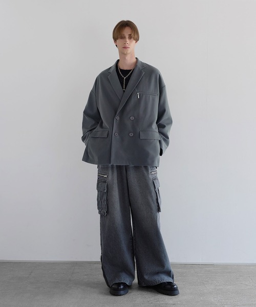 セットアップ可】ダブルテーラードジャケット（テーラードジャケット