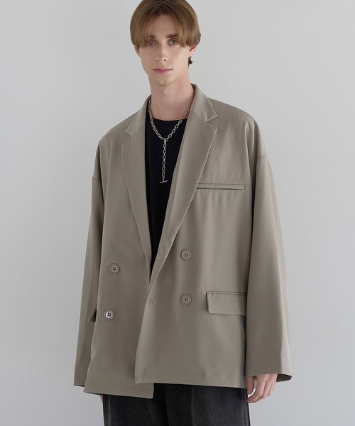 セットアップ可】ダブルテーラードジャケット（テーラードジャケット