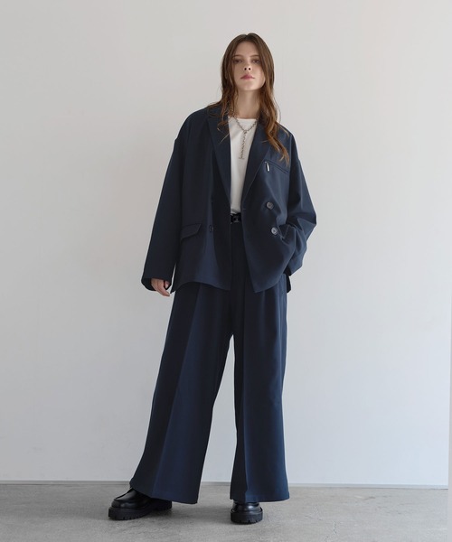 SOCCE（ソーシー）の「【セットアップ可】TRダブルテーラードジャケット（テーラードジャケット・メンズ・グレイッシュベージュ/ネイビー/ブラック/チャコール・XL/L/S/M）」の19枚目の写真