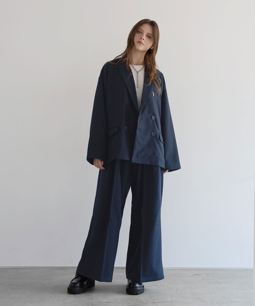 セットアップ可】ダブルテーラードジャケット（テーラードジャケット