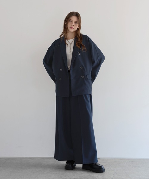 SOCCE（ソーシー）の「【セットアップ可】TRダブルテーラードジャケット（テーラードジャケット・メンズ・グレイッシュベージュ/ネイビー/ブラック/チャコール・XL/L/S/M）」の22枚目の写真