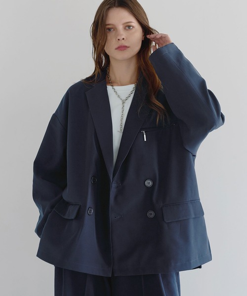 セットアップ可】ダブルテーラードジャケット（テーラードジャケット