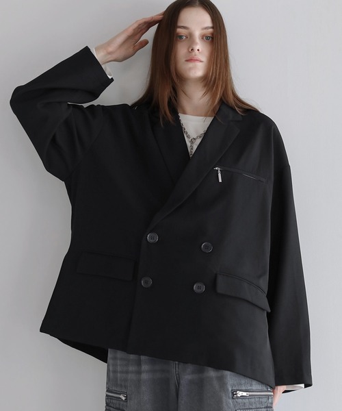 セットアップ可】ダブルテーラードジャケット（テーラードジャケット