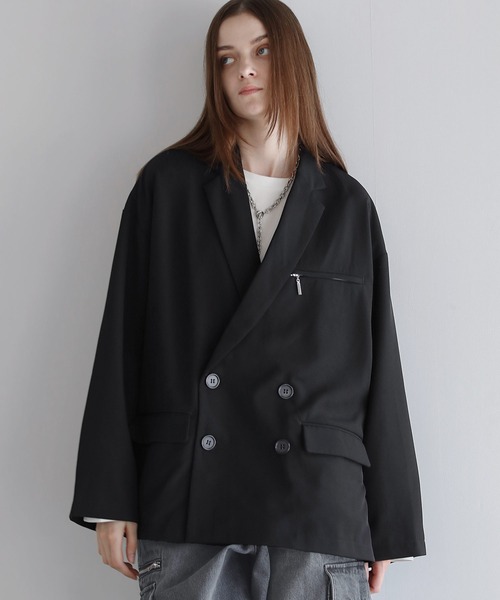 セットアップ可】ダブルテーラードジャケット（テーラードジャケット