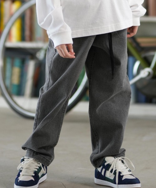 ELEMENT（エレメント）の「ELEMENT/エレメント SHOD PANTS STD DNM YOUTH キッズ ロンパン BF026-720（その他パンツ・キッズ・ダークインディゴブルー/ライトインディゴブルー/グレー系その他・130cm/140cm/150cm/160cm）」の2枚目の写真