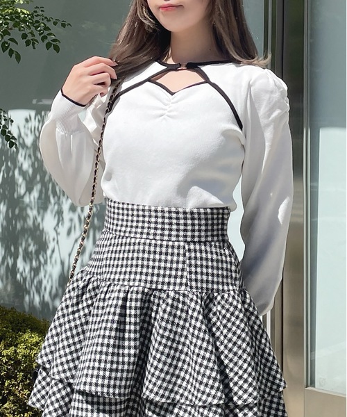 hide ニット 新品未開封 8color/XS-LLsize》パール調ボタン付きオフタートルニット【洗濯