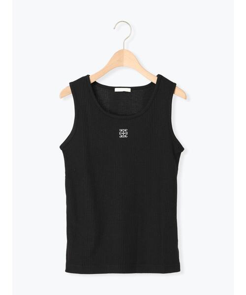 ehka sopo（エヘカソポ）の「ワンポイント刺繍タンクトップ（ニット/セーター・レディース・キナリ/ブラウン/グレー/ブラック・F）」の13枚目の写真