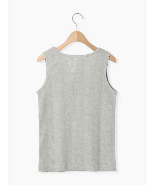 ehka sopo（エヘカソポ）の「ワンポイント刺繍タンクトップ（ニット/セーター・レディース・キナリ/ブラウン/グレー/ブラック・F）」の16枚目の写真