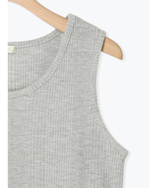 ehka sopo（エヘカソポ）の「ワンポイント刺繍タンクトップ（ニット/セーター・レディース・キナリ/ブラウン/グレー/ブラック・F）」の18枚目の写真