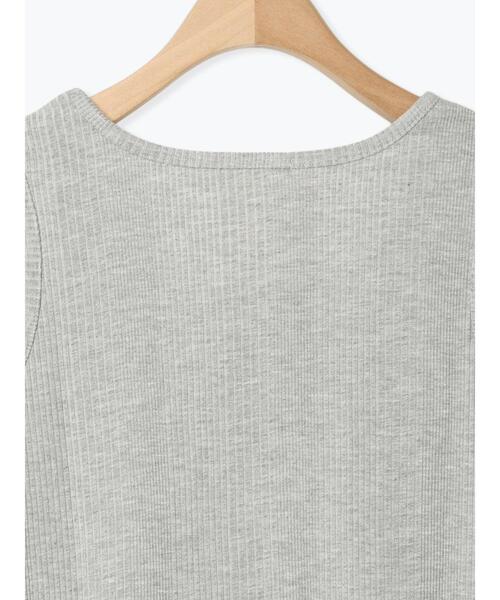 ehka sopo（エヘカソポ）の「ワンポイント刺繍タンクトップ（ニット/セーター・レディース・キナリ/ブラウン/グレー/ブラック・F）」の20枚目の写真