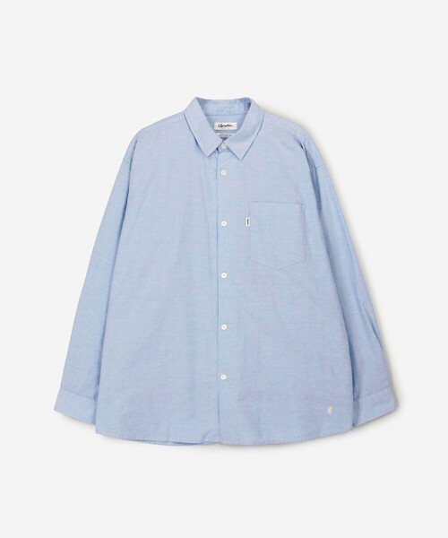 GYMPHLEX（ジムフレックス）の「Gymphlex | オックスフォード レギュラーカラー長袖シャツ MEN（シャツ/ブラウス・メンズ・ホワイト/ブルー・L/M）」の15枚目の写真