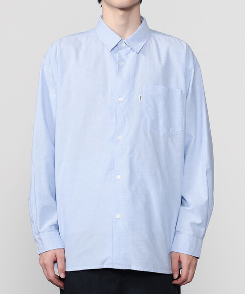 GYMPHLEX（ジムフレックス）の「Gymphlex | オックスフォード レギュラーカラー長袖シャツ MEN（シャツ/ブラウス・メンズ・ホワイト/ブルー・L/M）」の6枚目の写真