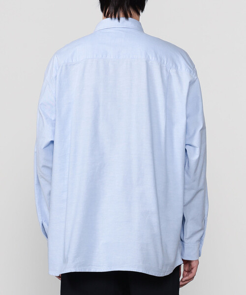 GYMPHLEX（ジムフレックス）の「Gymphlex | オックスフォード レギュラーカラー長袖シャツ MEN（シャツ/ブラウス・メンズ・ホワイト/ブルー・L/M）」の4枚目の写真