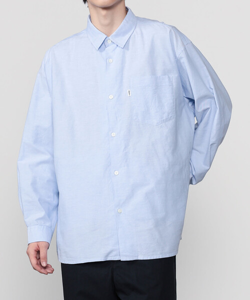 GYMPHLEX（ジムフレックス）の「Gymphlex | オックスフォード レギュラーカラー長袖シャツ MEN（シャツ/ブラウス・メンズ・ホワイト/ブルー・L/M）」の17枚目の写真