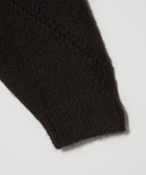 MONKEY TIME（モンキータイム）の「モヘヤミックス ダイヤパターン クルーネック ニット（ニット/セーター・メンズ・イエロー/ブラック・S/M/L/XL）」の11枚目の写真