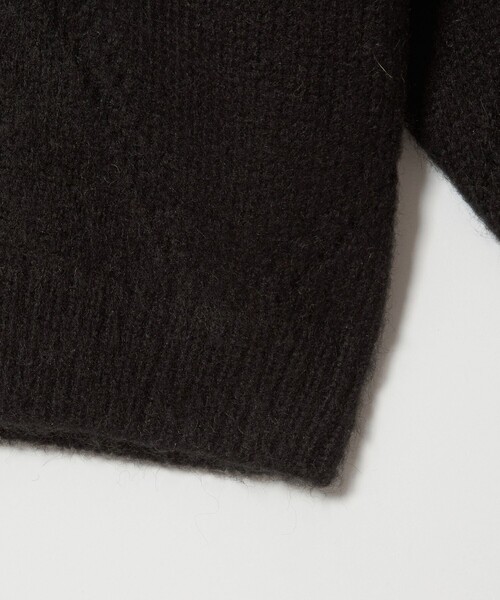 MONKEY TIME（モンキータイム）の「モヘヤミックス ダイヤパターン クルーネック ニット（ニット/セーター・メンズ・イエロー/ブラック・S/M/L/XL）」の10枚目の写真