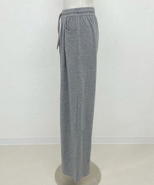 DAY CLOSET（デイ クローゼット）の「【大きいサイズ有/調節紐付き/美シルエワンタック】ベーシックイージースウェットニットパンツ ルームウェア（スウェットパンツ・レディース・グレイッシュベージュ/グレー/ダークグレー/ブラック/キナリ・S/XL/M/L）」の18枚目の写真